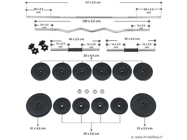 Dumbellset 3 in 1 - afbeelding 2 van  10