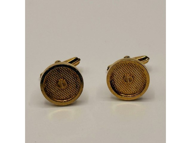 Dunhill goldplated manchetknopen - afbeelding 2 van  3