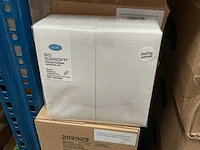 Duni bio d-soft white doos á 6x60 stuks servetten (4x)