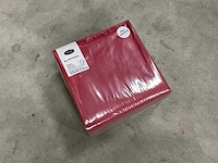 Duni bordeaux doos á 16x125 stuks servetten (3x)