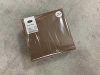 Duni chestnut doos á 16x125 stuks servetten (2x)