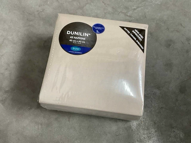 Duni dunlin doos á 12x45 stuks servetten (2x) - afbeelding 1 van  4