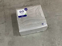 Duni granite grey doos á 10x125 stuks servetten (2x)