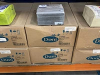 Duni granite grey doos á 10x125 stuks servetten (2x) - afbeelding 2 van  2