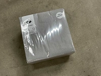 Duni granite grey doos á 16x125 stuks servetten (2x)