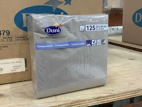 Duni greige doos á 16x125 stuks servetten