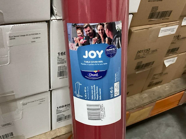 Duni joy bordeaux tafellaken (40mtr) (9x) - afbeelding 2 van  3