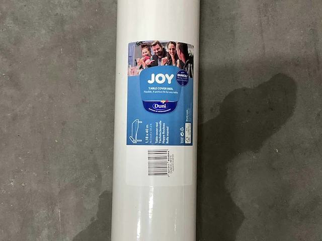 Duni joy white tafellaken (40mtr) (6x) - afbeelding 2 van  3