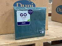 Duni ocean teal doos á 16x125 stuks servetten (2x)
