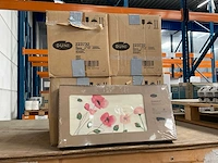 Duni poppy charm doos á 5x 20 stuks slipcovers (4x) - afbeelding 2 van  3