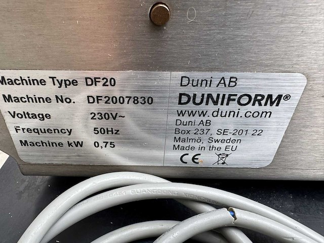 Duniform - df20 - verpakkingsmachine - afbeelding 5 van  5