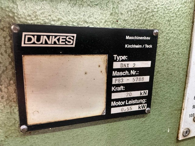 Dunkes dnx 2 persmachine - afbeelding 9 van  9
