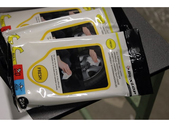 Dunlop auto poetsdoekejs 4 stuks in ds k - afbeelding 3 van  3