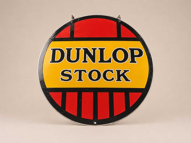 Dunlop stock reclamebord - afbeelding 1 van  1