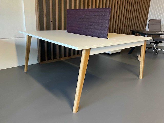Duo bureau met akoestisch scherm - afbeelding 1 van  8