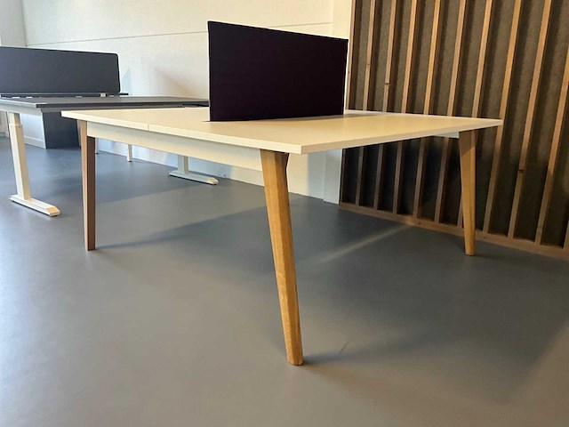 Duo bureau met akoestisch scherm - afbeelding 2 van  8