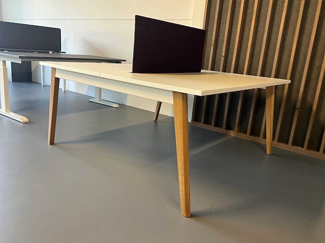 Duo bureau met akoestisch scherm - afbeelding 3 van  8