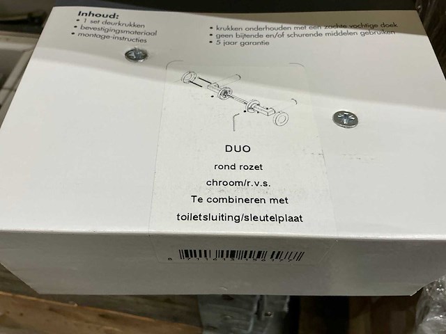 Duo rond rozet deurbeslag (110x) - afbeelding 4 van  4