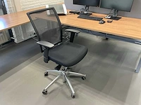 Duo zit-sta bureau en bureaustoelen - afbeelding 8 van  9