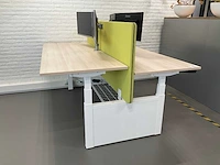 Duo zit-sta bureau met 4 monitoren - afbeelding 3 van  7