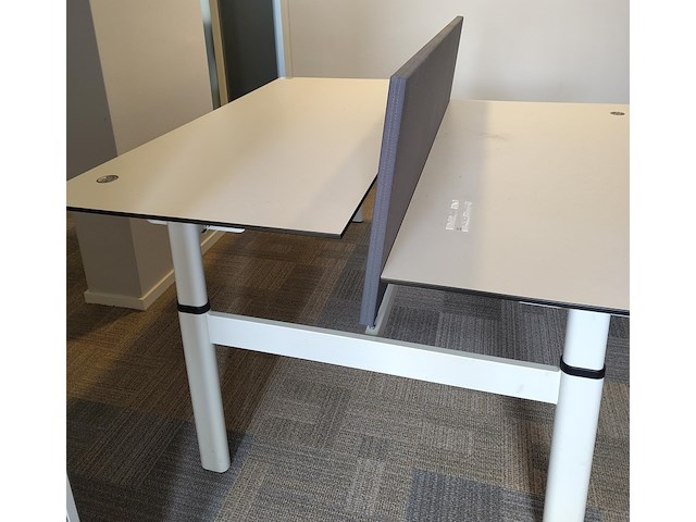 Duo zit-sta bureau met afvalscheidingskast - afbeelding 3 van  7