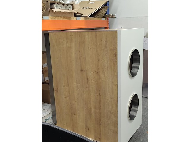 Duo zit-sta bureau met afvalscheidingskast - afbeelding 4 van  7