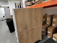 Duo zit-sta bureau met afvalscheidingskast - afbeelding 6 van  7