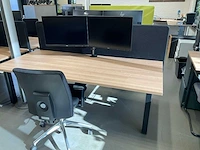 Duo zit-sta werkplek met monitoren - afbeelding 4 van  7