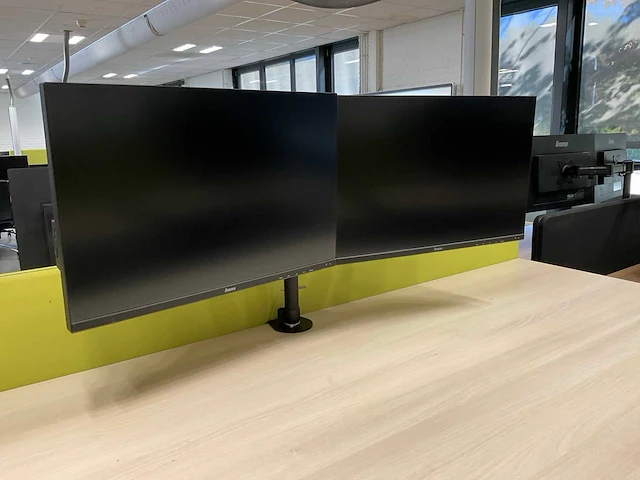 Duo zit-sta werkplek met monitoren - afbeelding 3 van  7