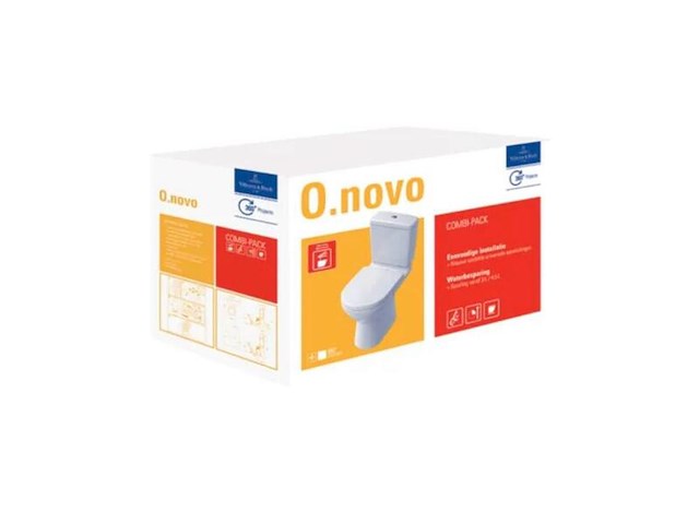 Duoblok comb. met qr + sc zitting wit villeroy & boch, o.novo, wit - afbeelding 3 van  8