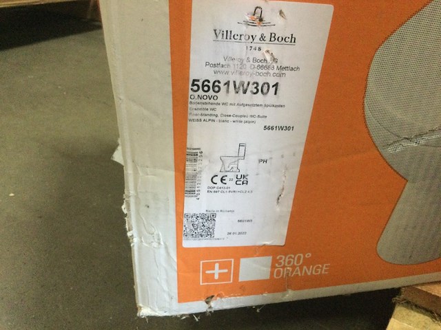 Duoblok comb. met qr + sc zitting wit villeroy & boch, o.novo, wit - afbeelding 6 van  8