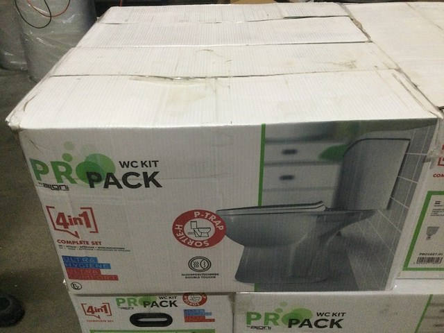 Duoblok staand toilet aloni propack 4-1, pro1027.01, wit - afbeelding 2 van  3