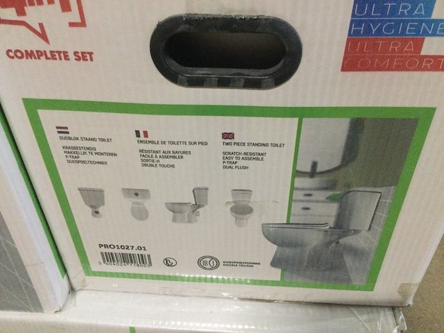 Duoblok staand toilet aloni propack 4-1, pro1027.01, wit - afbeelding 3 van  3