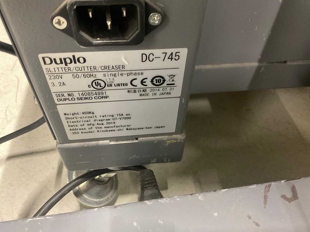Duplo dc-745 rilmachine - afbeelding 12 van  13