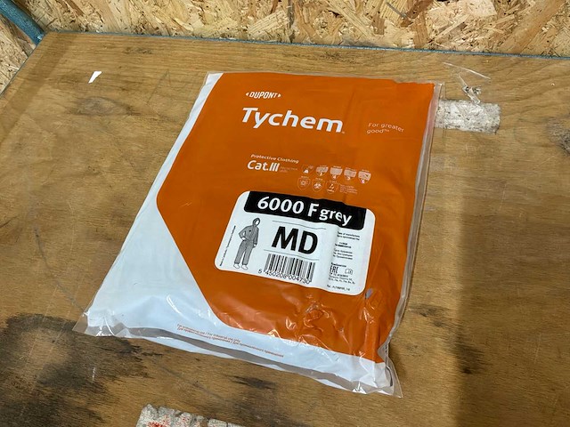 Dupont tychem 6000 f werkoverall (25x) - afbeelding 3 van  6