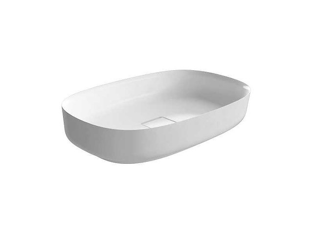 Durable marine oval sink antonio lupi piper - white ceramic basin for boats and wet environments - m06705abia - afbeelding 2 van  7