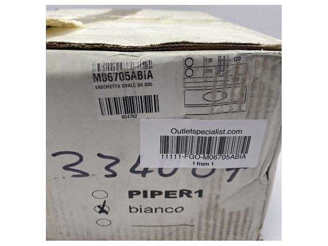 Durable marine oval sink antonio lupi piper - white ceramic basin for boats and wet environments - m06705abia - afbeelding 4 van  7