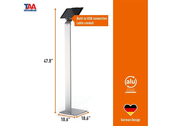 Durable tablet vloerstandaard zilver/antraciet - afbeelding 2 van  3