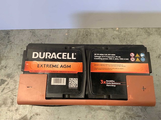 Duracell - extreme agm - 12v 95 ah - accu's - afbeelding 4 van  5