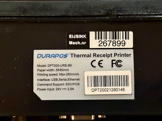 Durapos - dpt200 - thermische printer - afbeelding 2 van  3