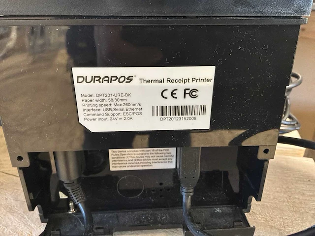 Durapos thermal bonprinter - afbeelding 3 van  3