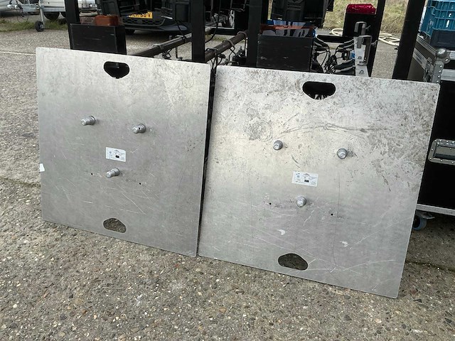 Durastage 3834-2 aluminium trus baseplate (2x) - afbeelding 1 van  3
