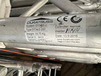 Duratruss dt34-200 aluminium truss (34x) - afbeelding 3 van  4