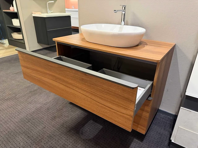 Duravit - d-neo - mat noten - badmeubelset 100 cm - afbeelding 10 van  16
