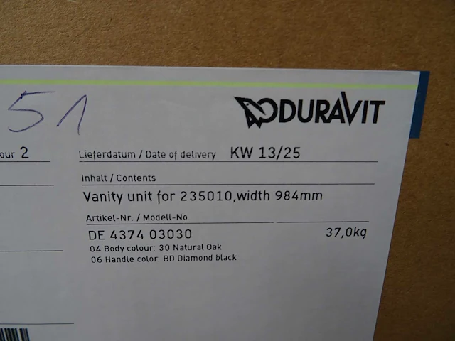 Duravit - d-neo - wastafelonderkast - afbeelding 3 van  3