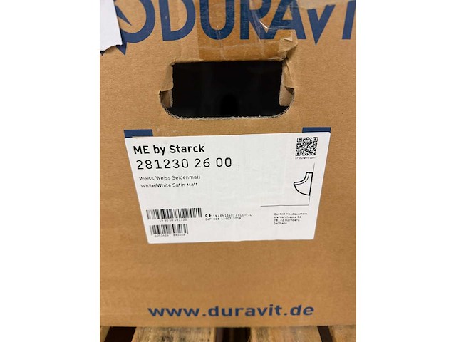 Duravit - me by starck 281230 26 00 - urinoir rimless - afbeelding 3 van  4