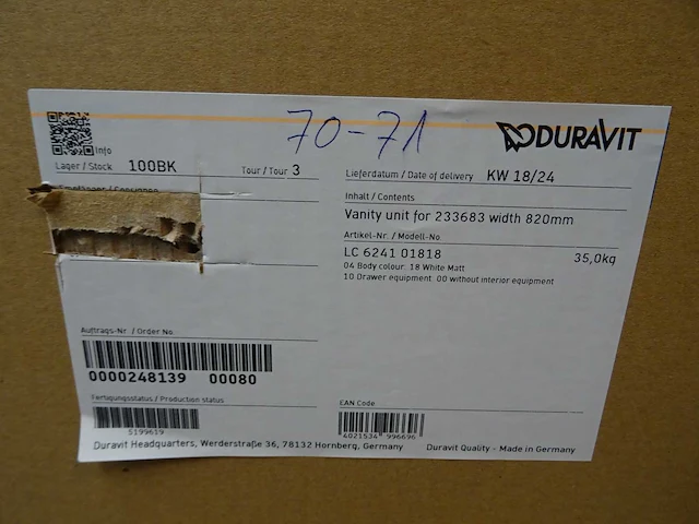 Duravit - vanity - wastafelmeubel - afbeelding 3 van  3