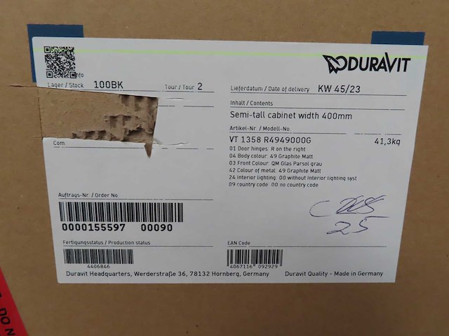Duravit - vt 1358 r4949000g - badkamerkast - afbeelding 5 van  5