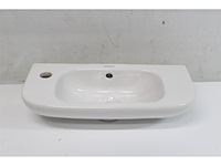 Duravit code fontein 50x22 cm met 1 kraangat links wit - afbeelding 1 van  2
