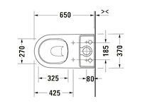 Duravit d-neo closetpot zonder reservoir en bril - afbeelding 2 van  8